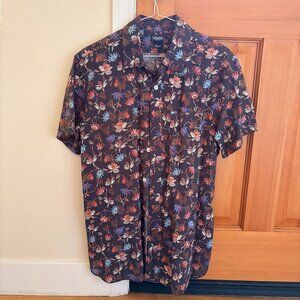 Todd Snyder Short Sleeve Floral Shirt — Med